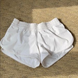 White Lululemon Running Shorts